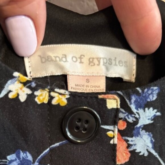 Anthropologie Band of Gypsies Floral Mini Dress size Small - Picture 2 of 3